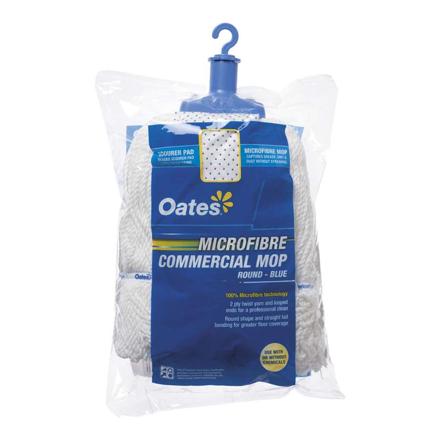 Oates Microfibre Commercial Round Mop Head -
