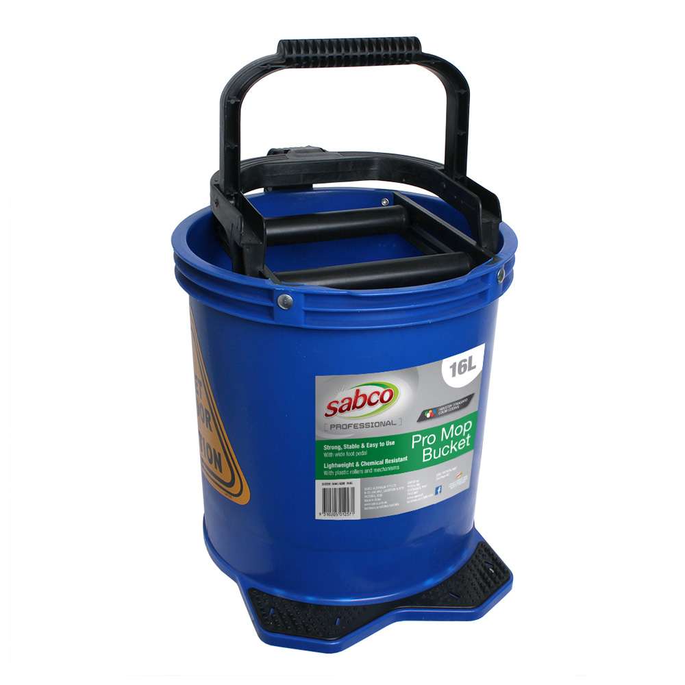 Sabco 16L Pro Plastic Wringer Mop Bucket -