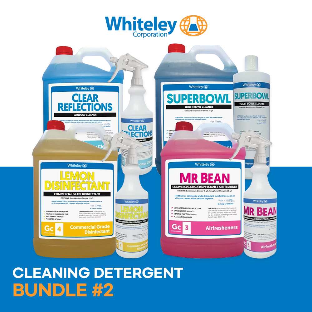 whitely commercial general cleaning package bundle lemon -